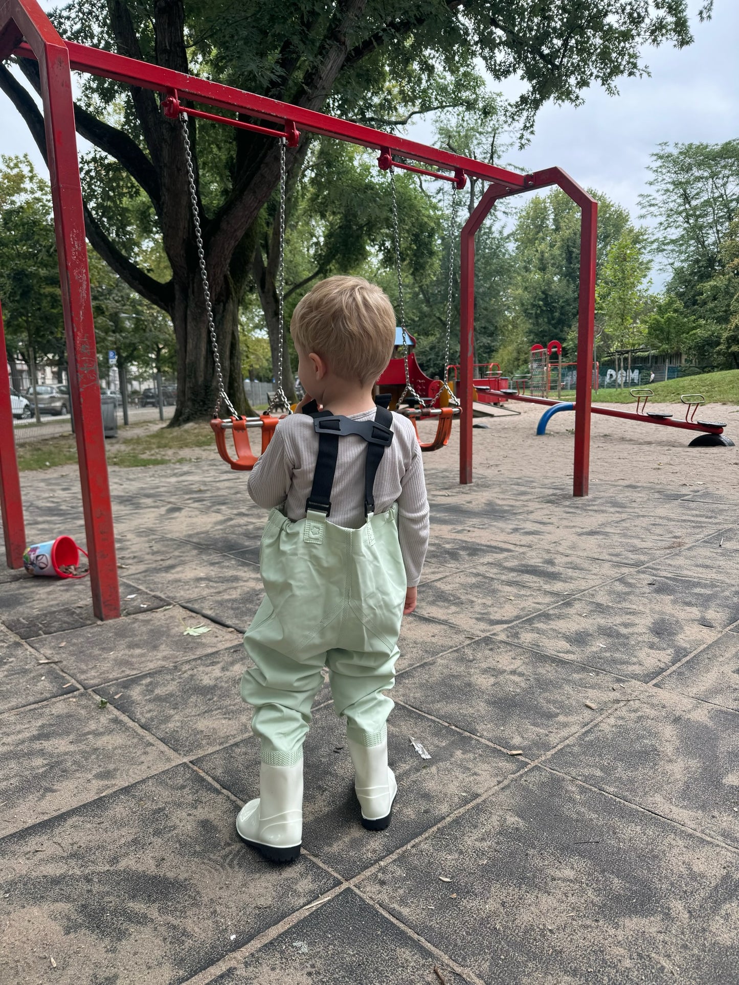 Kinder Regenhose / Matschhose Grün