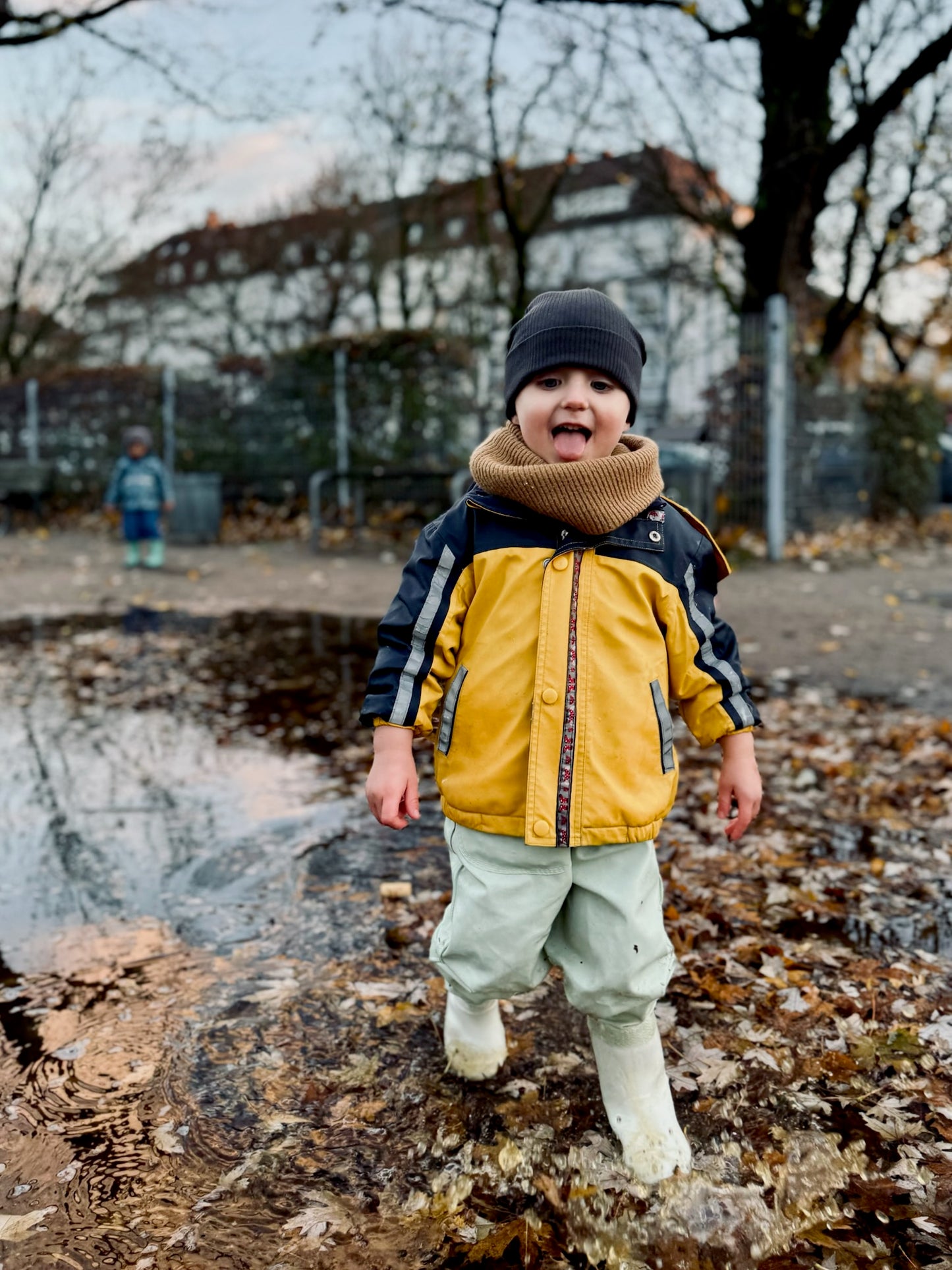 Kinder Regenhose / Matschhose Grün